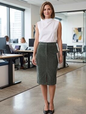 Judith & Charles Suede Skirt